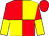 Red and yellow (quartered), halved sleeves, red cap (Newton Barn Racing)
