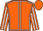 Orange, white seams, striped sleeves, orange cap (Christopher Donnelly & Damian McCann)
