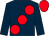 Dark blue, large red spots, red cap (Milena C Mocchetti)