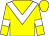 Yellow, white chevron, white armlet, yellow cap (Francis Mangan)
