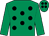 Emerald green, black spots, emerald green sleeves (Lee, Moroney, Singh And Partner)