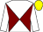 MAROON & WHITE DIABOLO, white sleeves, yellow cap (Luke Comer)