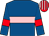 Royal blue, pink hoop, red armlet, red & pink striped cap (Vincent Duignan)