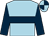 Light blue, dark blue hoop, dark blue sleeves, dark blue & light blue quartered cap (Smith/Magniers/Shanahan/Carthy)