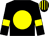 Black, yellow disc, yellow armlet, striped cap (ReddyToGo Syndicate)