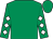 Emerald green, white diamonds on sleeves, emerald green cap (Padraig Roche)