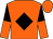 Orange, black diamond, black and orange halved sleeves (Mr Bernard Westley)