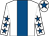 White, royal blue stripe, white sleeves, royal blue stars, white cap, royal blue star (Marshall Farms (ashton) Ltd)