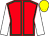 Red, emerald green seams, white sleeves, yellow cap (W P Richards)