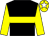 Black, yellow hoop, yellow sleeves, yellow cap, white star (William Powell-Harris)