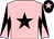 Pink, black star, diabolo on sleeves, black cap, pink star (Saorcha Fitzgerald)