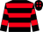 Black, red hoops, black cap, red spots (Mr P J H Wills)