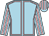 Light blue, pink seams, striped sleeves and cap (Mr P Byrne)