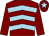 MAROON, LIGHT BLUE chevrons, MAROON sleeves, MAROON cap, LIGHT BLUE star (Mr A C Cook)