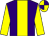 Purple, yellow panel & sleeves, quartered cap (Eva Filgate)
