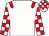 White, red epaulettes, check sleeves & cap (Padraic Joyce)