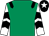 Emerald green, black epaulets, white and black chevrons on sleeves, black cap, white star (Ms S Lynas)