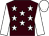 Brown, white stars, sleeves and cap (Mr Kevin Dove)