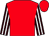Red, brown and white striped sleeves (Ballylinch Stud, P Inglett & N Jones)