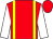 Red, yellow braces, white sleeves, red cap (J Glews)