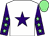 White, purple star, purple sleeves, light green stars and cap (Hamad Ebrahim)