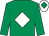 Emerald green, white diamond, white cap, emerald green diamond (Lady Nugent & Anthony Rogers)