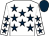 White, dark blue stars, dark blue cap (Blunt, Breslin, Duffy, Slattery)