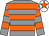 Grey & orange hoops, white cap, orange star (Closutton Racing Club)