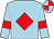 Light blue, red diamond and armlets, quartered cap (Mr William Tilley)