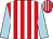 Red and white stripes, light blue sleeves (David Maughan)
