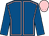 Royal blue, pink seams, royal blue sleeves, pink cap (Maurice Manasseh)
