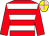 Red & white hoops, red sleeves, pink & yellow quartered cap (John A O'Meara)