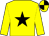 Yellow, black star, quartered cap (Mr E A Hayward)