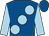 Royal blue, large light blue spots and sleeves (Lucy Sandford & Richard Phillips)