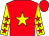 Red, yellow star, yellow sleeves, red stars, red cap (Ms Pamela McLoughlin)