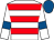 White, red hoops, white sleeves, royal blue armlets, royal blue cap (Mr M Berryman)
