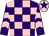 Purple & pink check, pink chevrons on sleeves, pink cap, purple star (David Aiken)