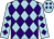 Light blue and purple diamonds (John Burns And Michael Dods)