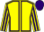 Yellow, purple seams, striped sleeves, purple cap (D P Van Der Hoeven & D G Pryde)