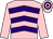 Pink & purple chevrons, pink sleeves, hooped cap (Nicholas O'Neill)