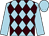 Light blue & brown diamonds, light blue sleeves & cap (Michael P Hourigan)
