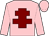 Pink, maroon cross of lorraine (Graham Lodge Partnership)