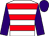 White, red hoops, purple sleeves and cap (Next Wave Racing / E Tynan / E Babingt)