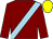 Maroon, light blue sash, yellow cap (Mrs S Stanier)