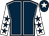 Dark blue, white seams, white sleeves, dark blue stars, dark blue cap, white star (Exors Of The Late Mr R Devereux)