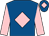 Royal blue, pink diamond, sleeves and diamond on cap (Ifuwonner Partnership)