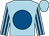 Light blue, royal blue disc, striped sleeves (Mr Will Gaskins)