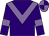 Purple, mauve chevron and armlets, mauve and purple quartered cap (Garrett, Meacham & Woodhall)