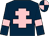 Dark blue, pink cross of lorraine and armlets, quartered cap (Andy Clarke & The Four Aces)