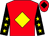 Red, yellow diamond, black sleeves, yellow stars, red cap, black diamond (P Whitehead, C Spencer Herbert, S Keab)